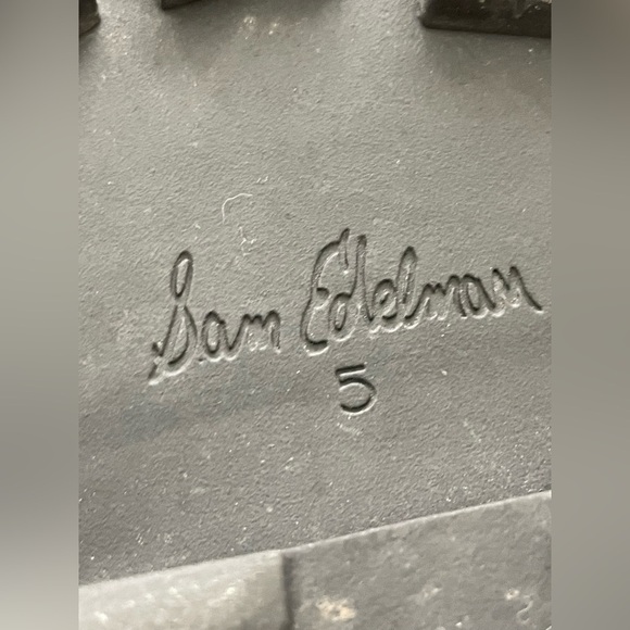 SAM EDELMAN Laguna Chelsea Boots Womens Size 5 Black Leather Waterproof - Picture 5 of 8